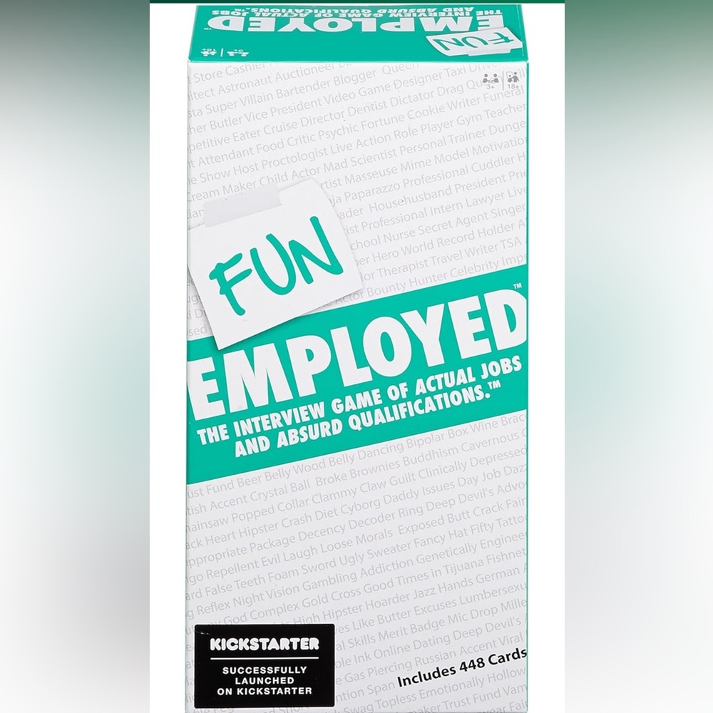 Mattel Funemployed Card Game.